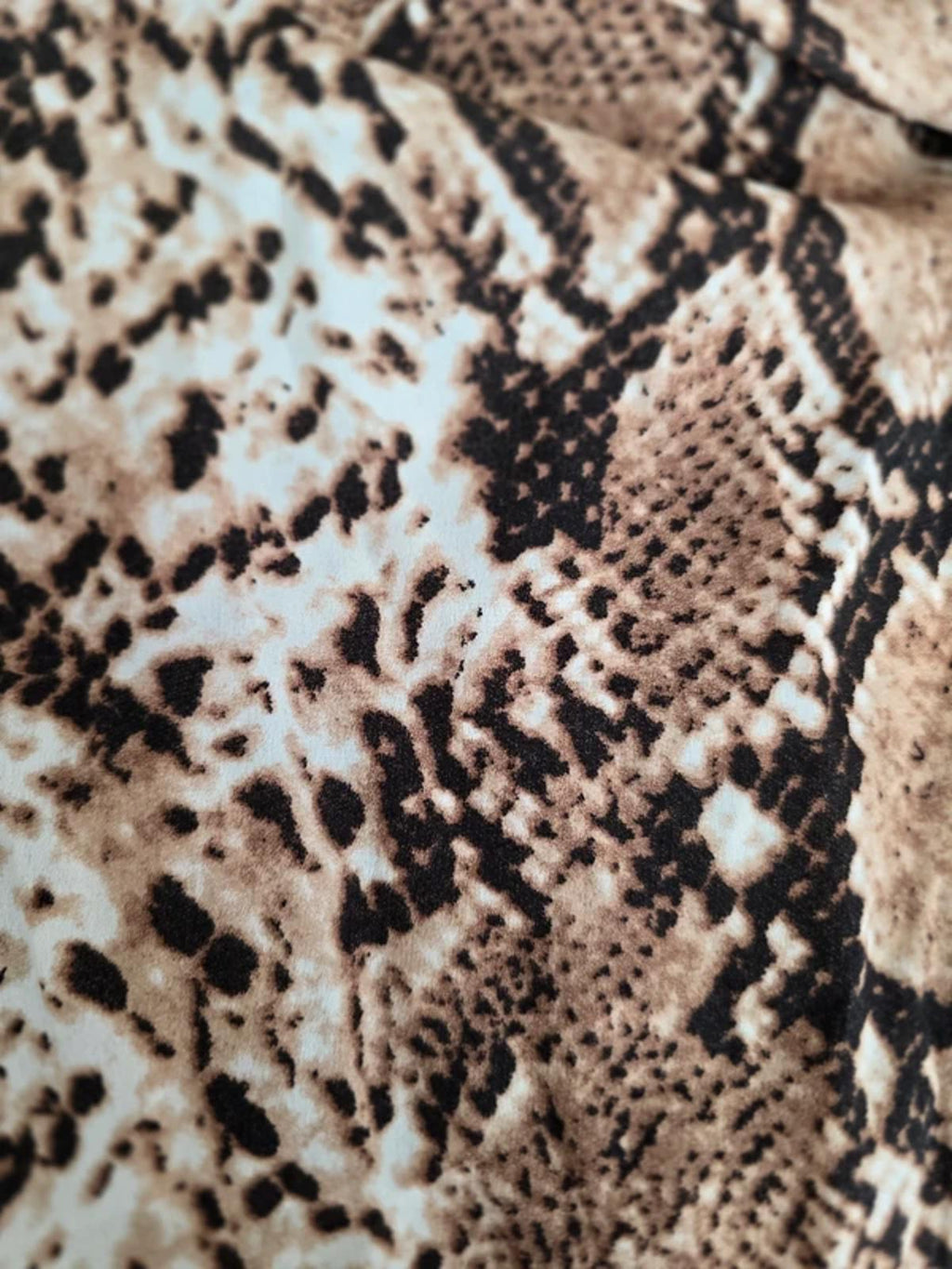 I Saw It First Long sleeve faux wrap animal print mini dress, size 10