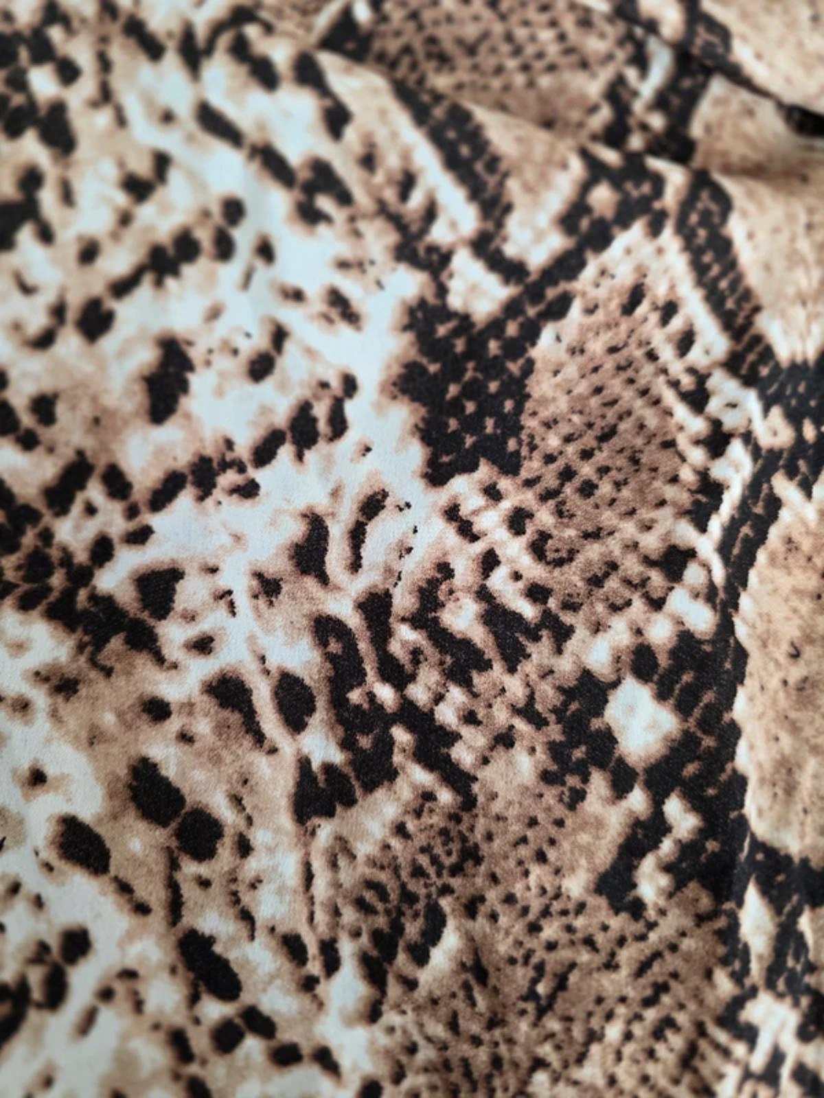 I Saw It First Long sleeve faux wrap animal print mini dress, size 10