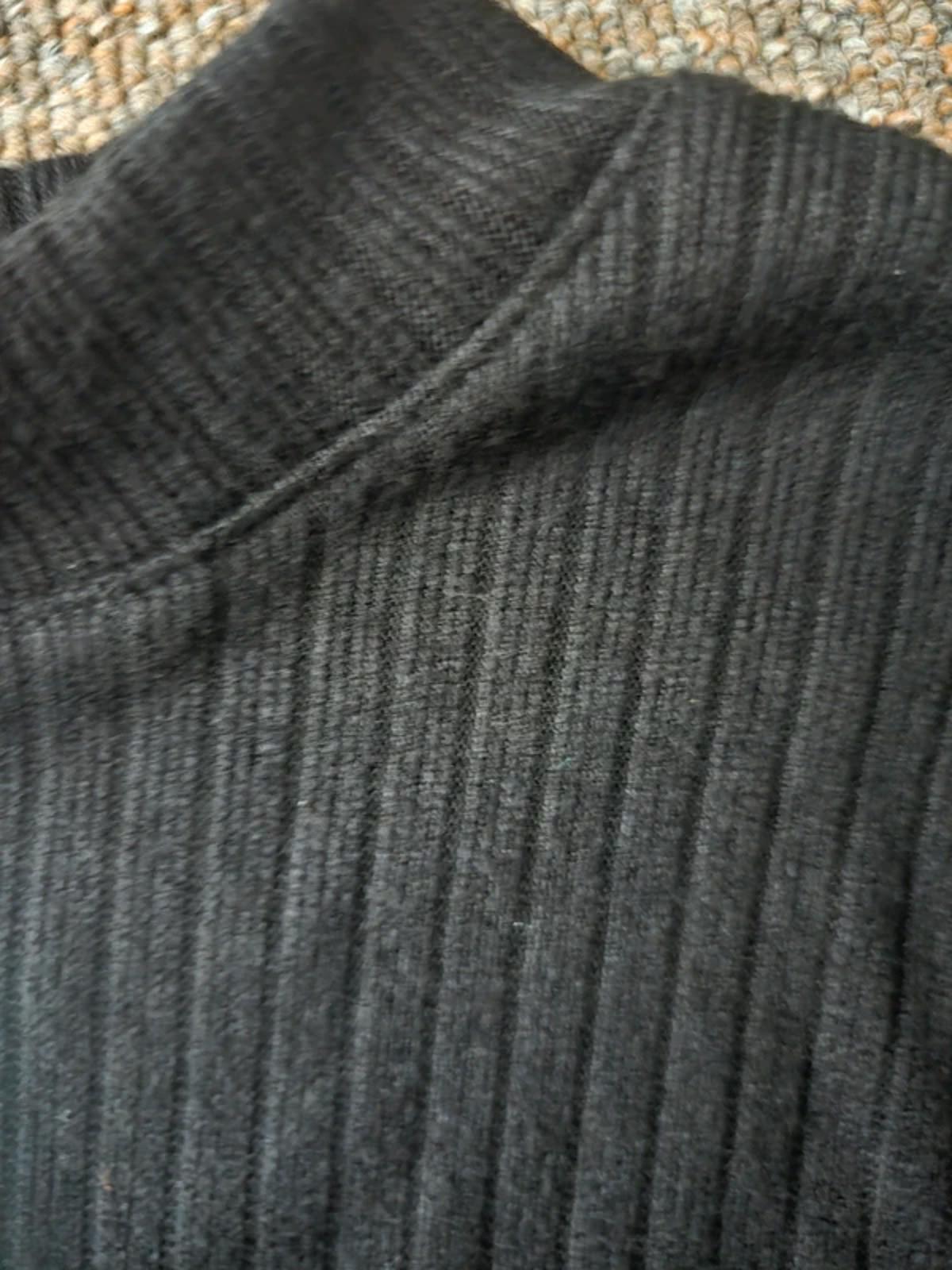 Zara Black diamante trim ribbed jumper knit dress, size L, BNWT