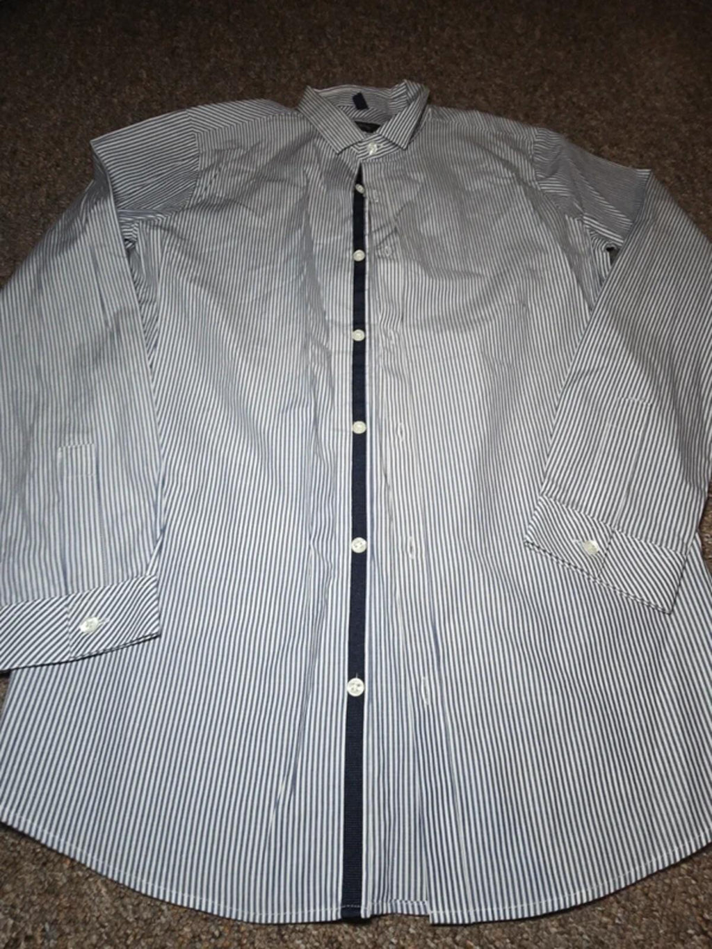 Boys River Island Tailored Pinstripe Shirt – Age 12 – tailored, smart