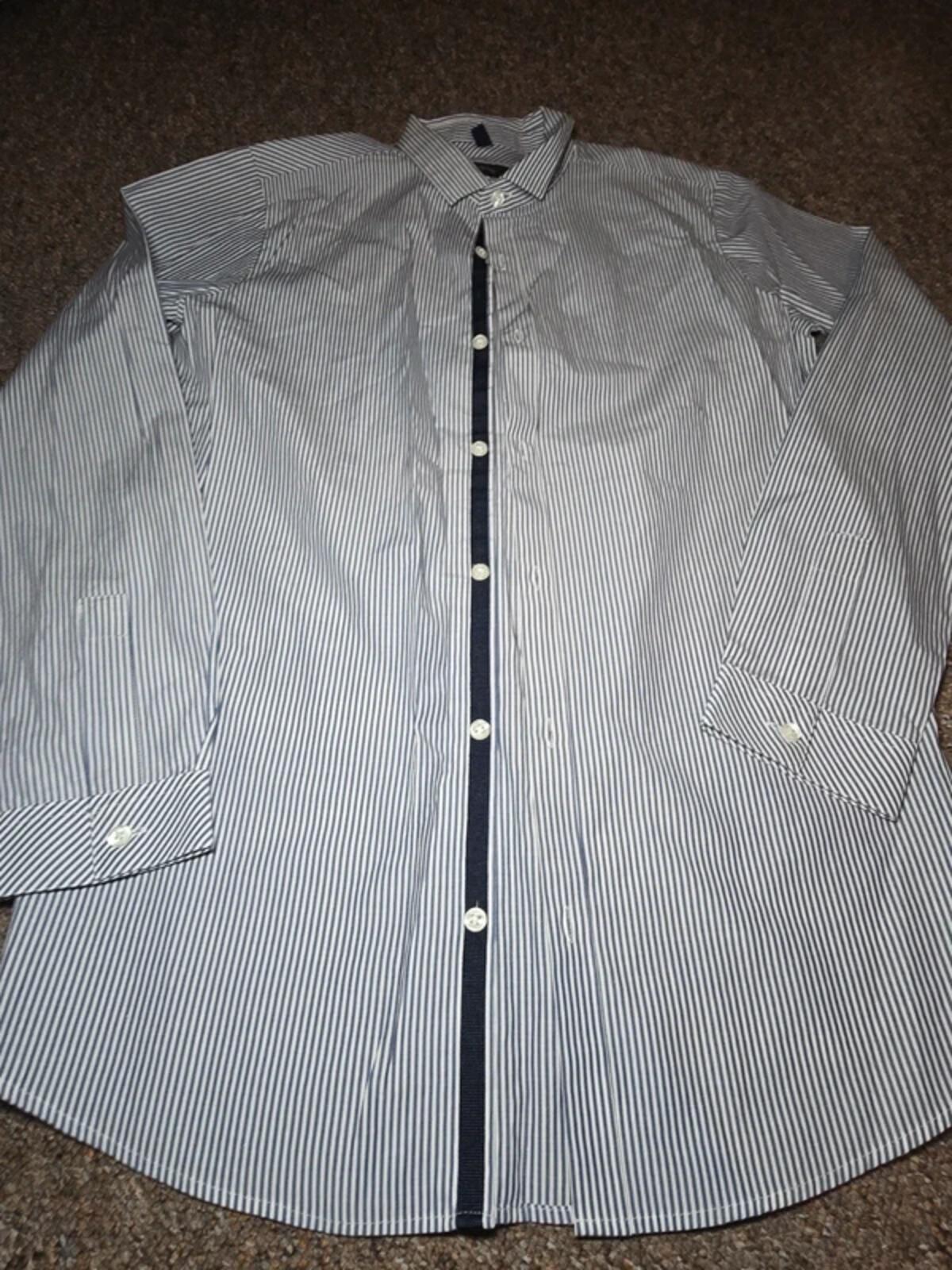 Boys River Island Tailored Pinstripe Shirt – Age 12 – tailored, smart