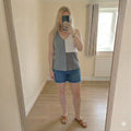 Emery Rose Colourblock Waffle Knit Sleeveless Tank Top 3XL