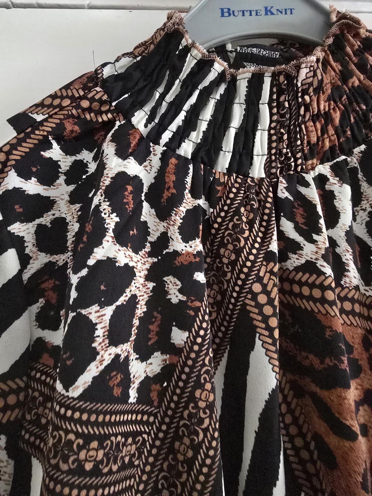 AX Paris Animal Print Long Sleeve Mini Dress, size 10, BNWT, rrp £30