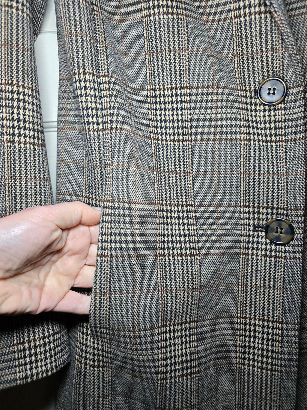 Avec Les Filles Tweed Sigurd Longline Blazer Trench, Brown Tweed, Designer