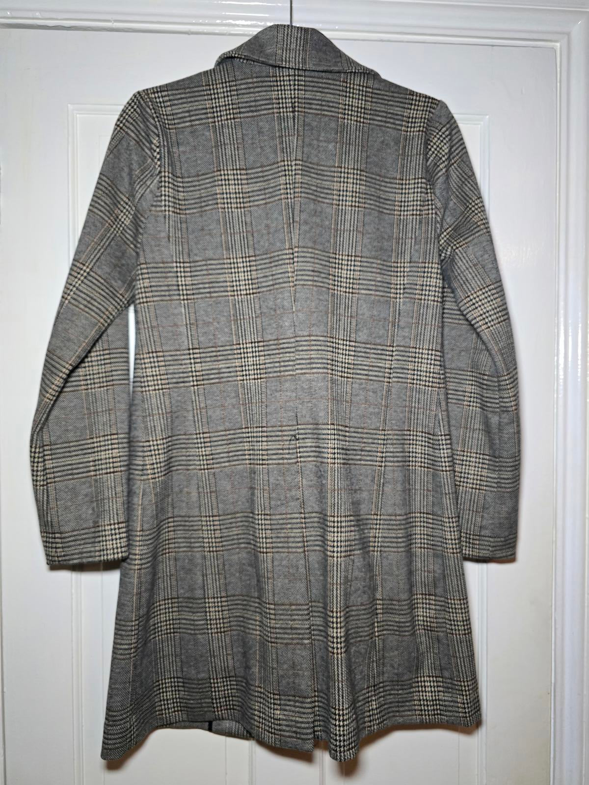 Avec Les Filles Tweed Sigurd Longline Blazer Trench, Brown Tweed, Designer