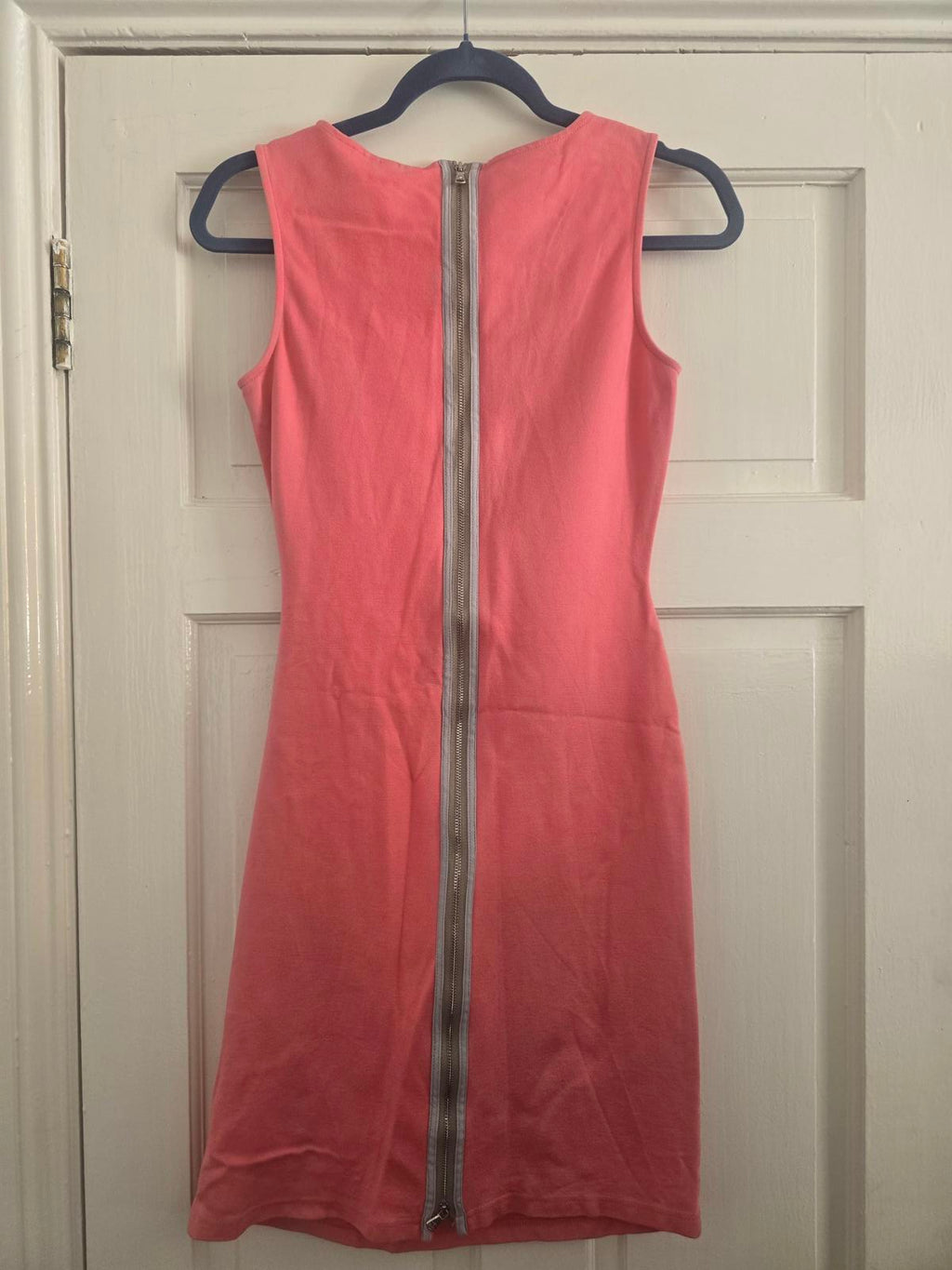 Kenneth Cole New York Pink Sleeveless Dress with Back Zipper, Designer, UK 8