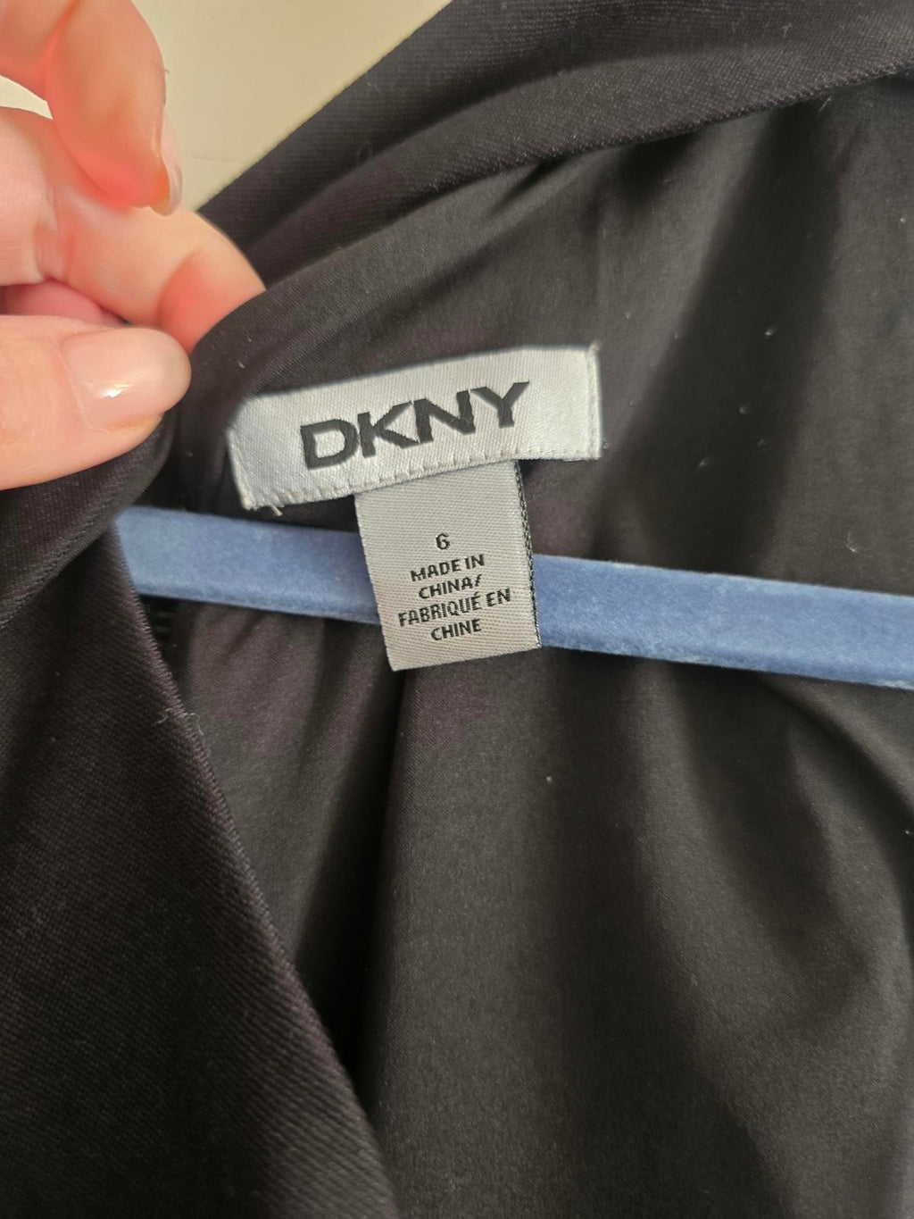 DKNY designer Black Sleeveless Dress, Cross Front Detail Keyhole & Back Zipper