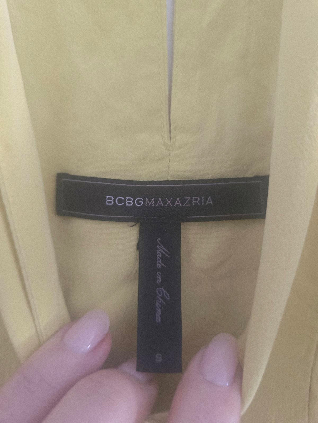 BCBGMAXAZRIA "Avalyn" 100% Silk Strapless Halter Top, loose fit, size 8/10