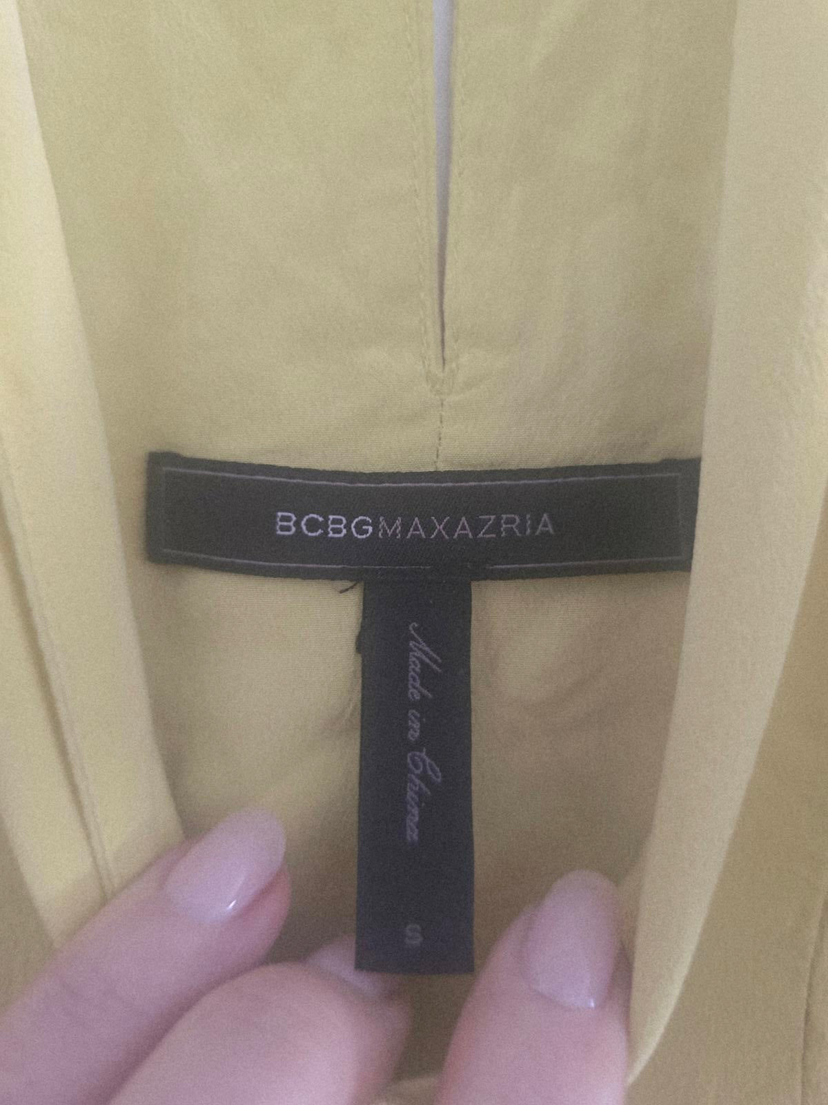 BCBGMAXAZRIA "Avalyn" 100% Silk Strapless Halter Top, loose fit, size 8/10