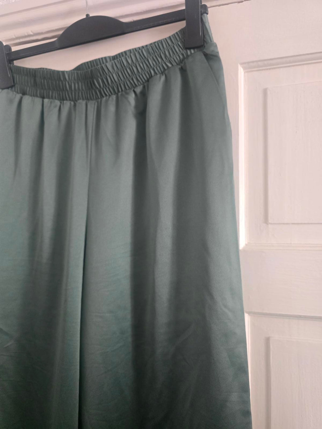 Vero Moda Satin Two-Piece Coord Set Cropped Shirt & Wide-Leg Trousers, L, BNWT