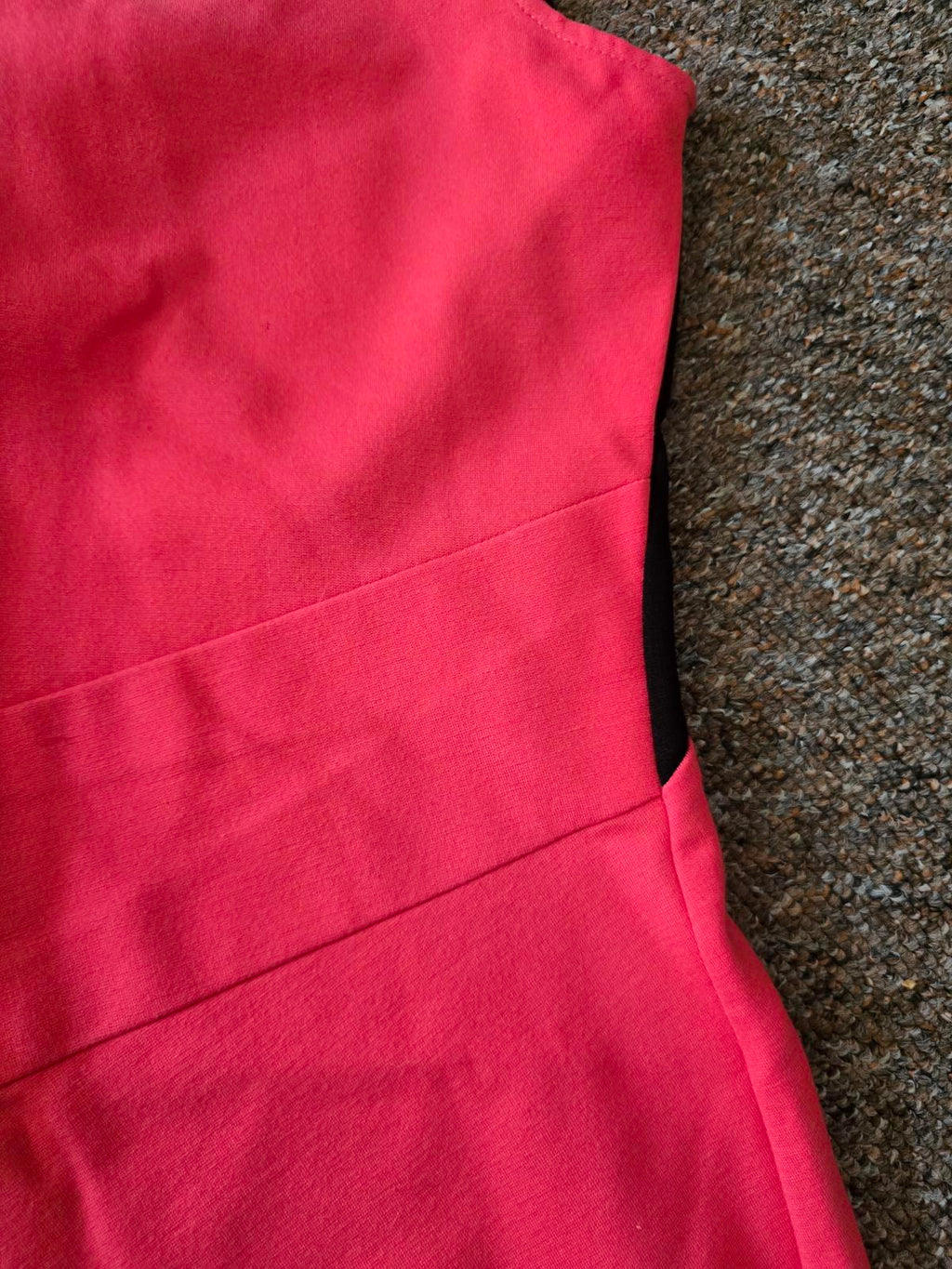 Kenneth Cole Pink Sleeveless Colour Block Bodycon Dress with Back Zip, size 6