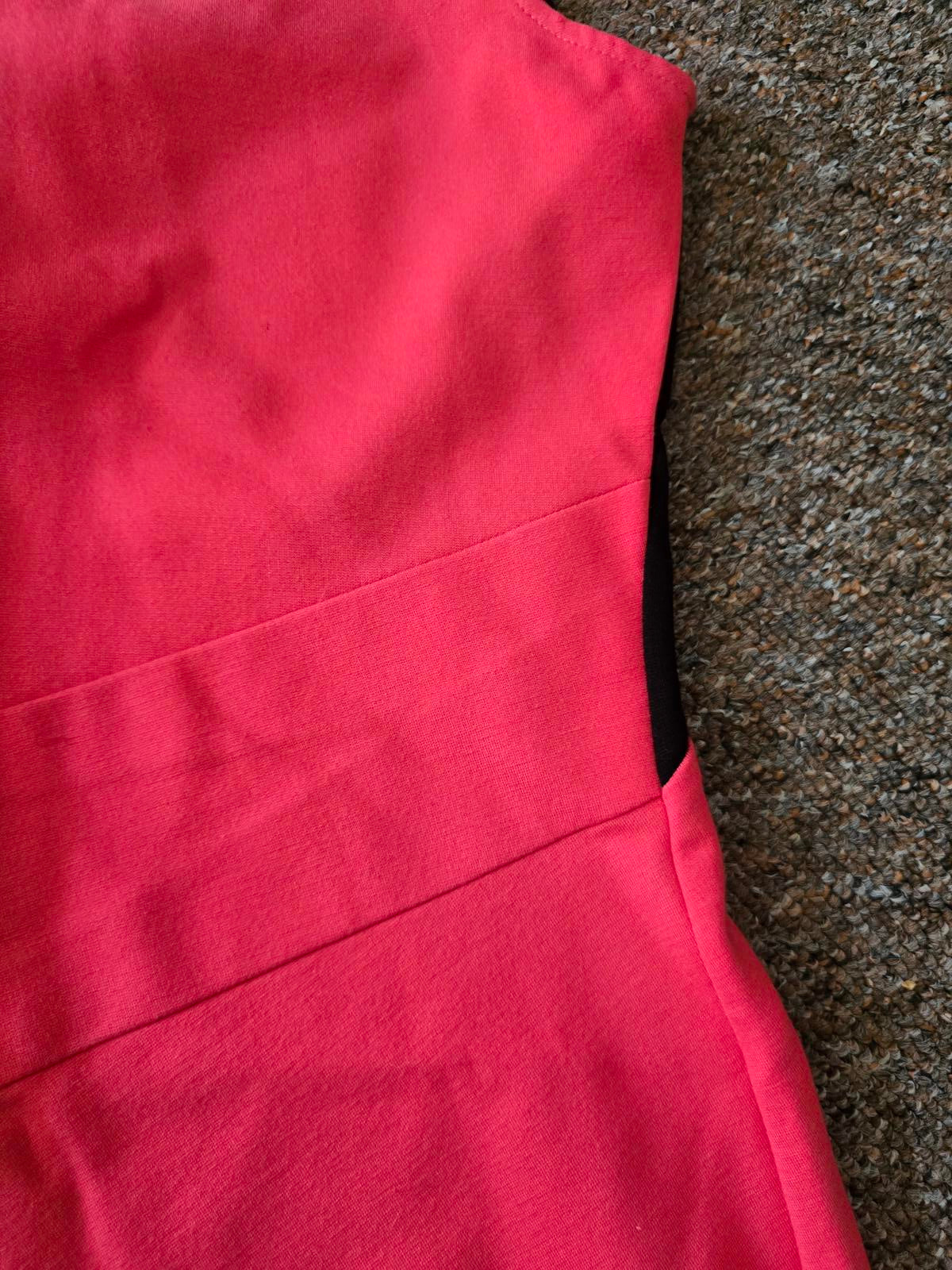 Kenneth Cole Pink Sleeveless Colour Block Bodycon Dress with Back Zip, size 6