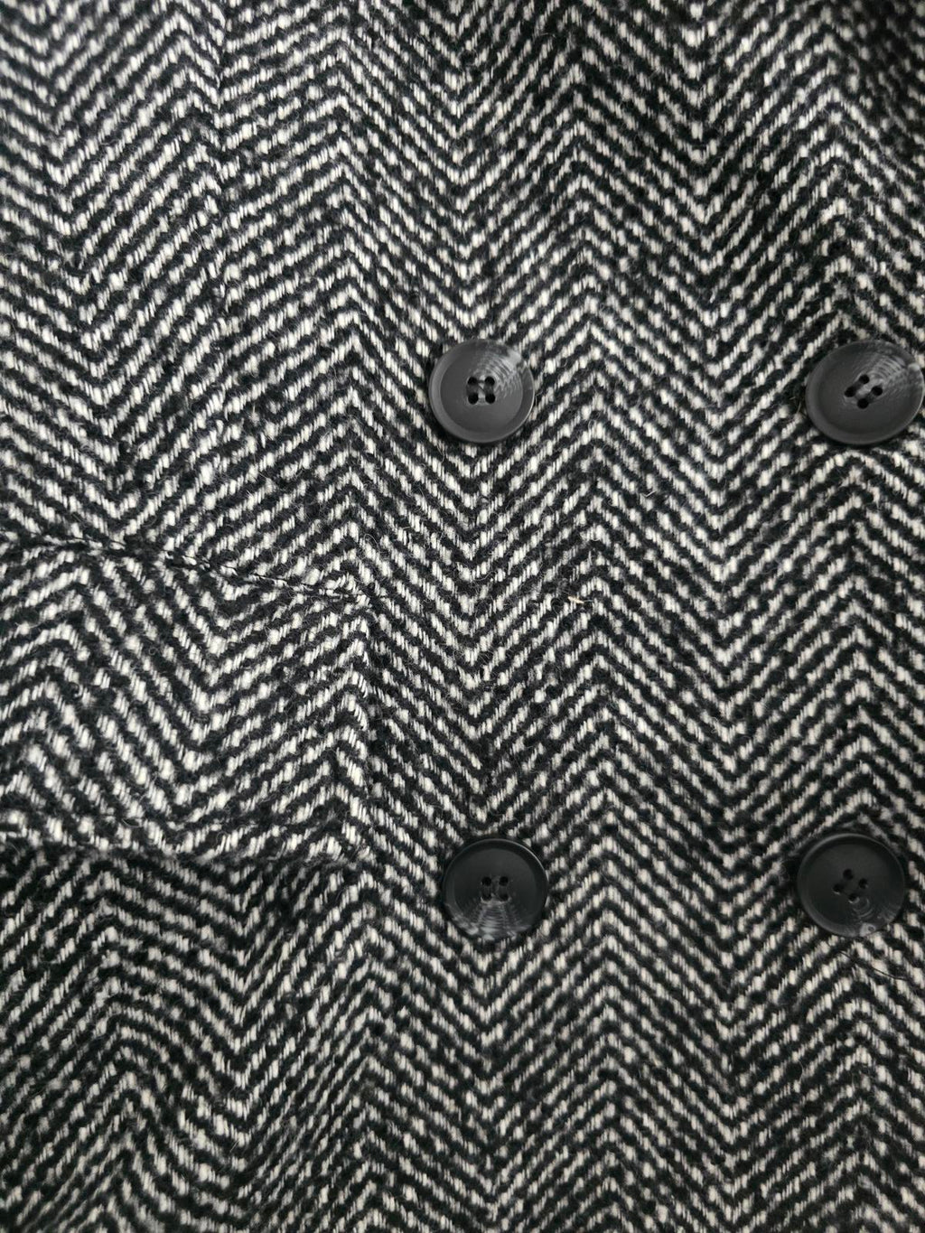 Thought Women's Wool Blend Herringbone Coat Size UK 14, tailored, sustainable
