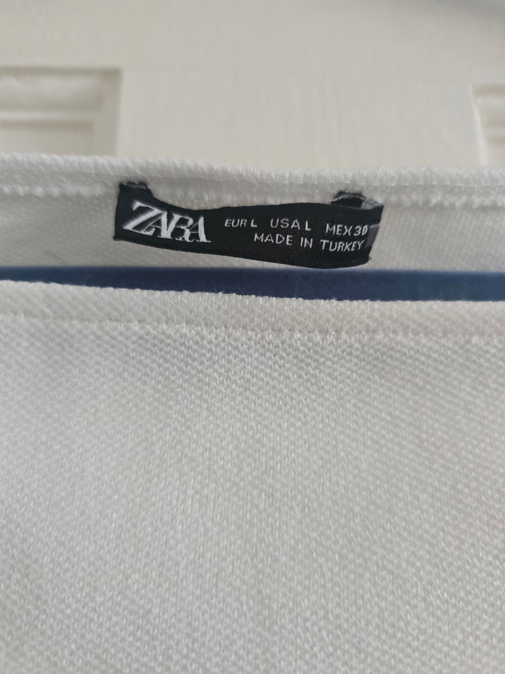 Zara Blogger Favourite White Tie-Waist Tunic Top, size L, sold out