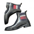 Tommy Hilfiger Women's Black Glossy Chelsea Rain Boots, Brand New, Size 39 UK 6