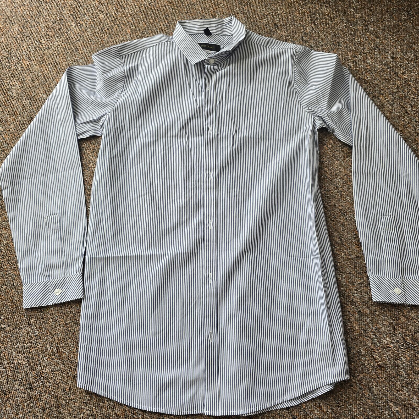 Boys River Island Tailored Pinstripe Shirt – Age 12 – tailored, smart