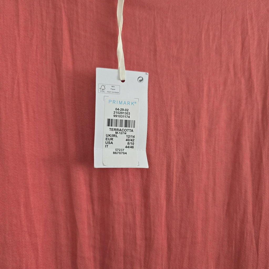 Elegant Coral Pink Slip Dress with Adjustable Straps, BNWT, size M, summer