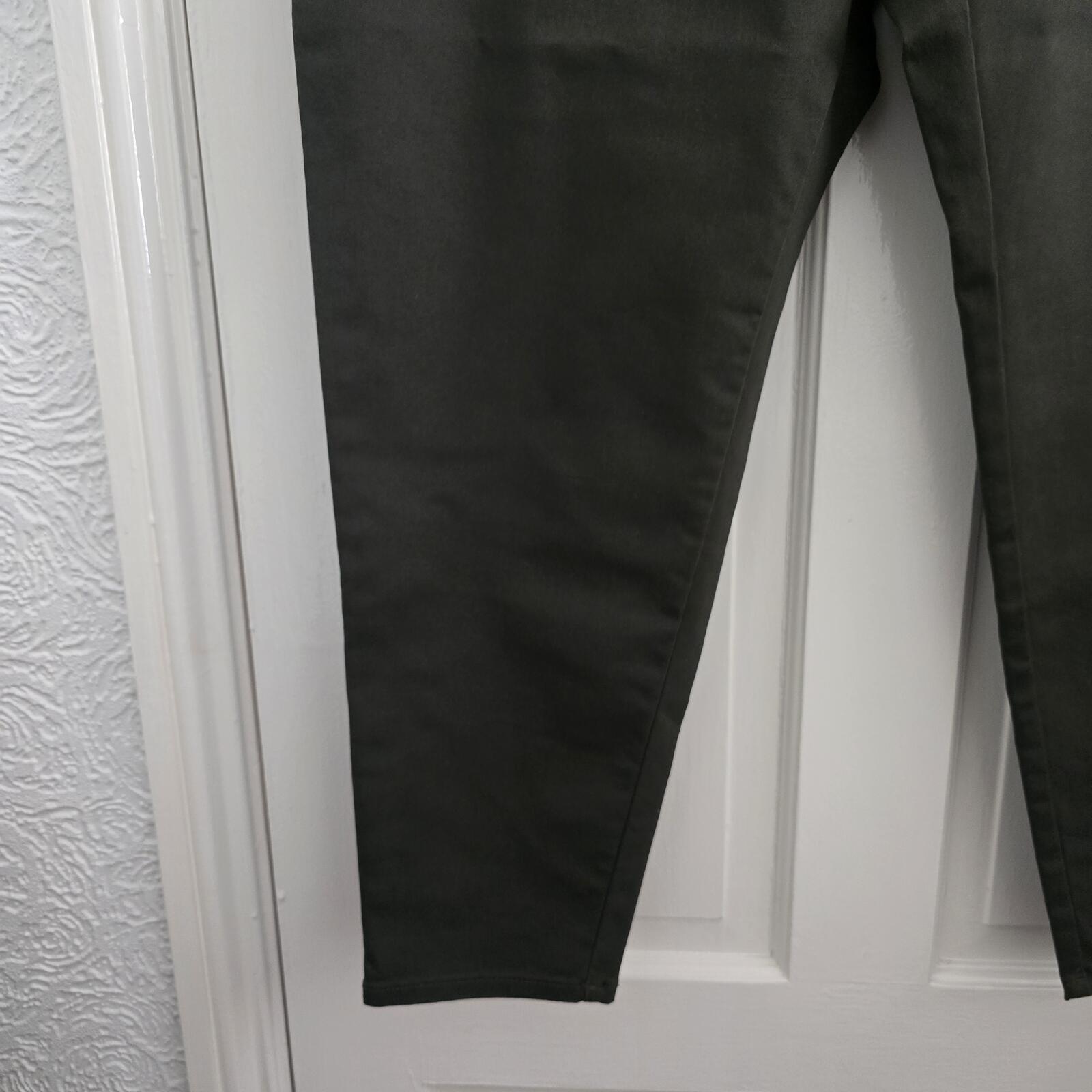 George Olive Green Skinny Treggings Trousers, Elasticated waist, BNWT, size 24