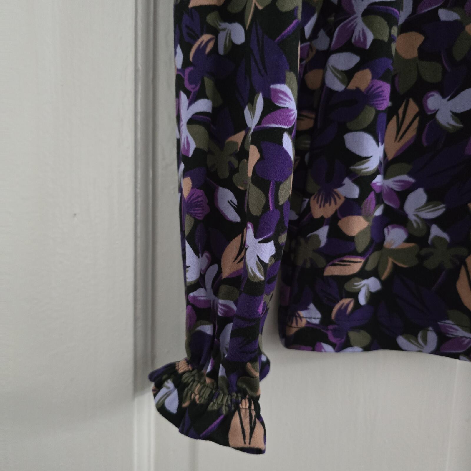Floral Print Long Sleeve Blouse Size UK 18/20, BNWT, supersoft material