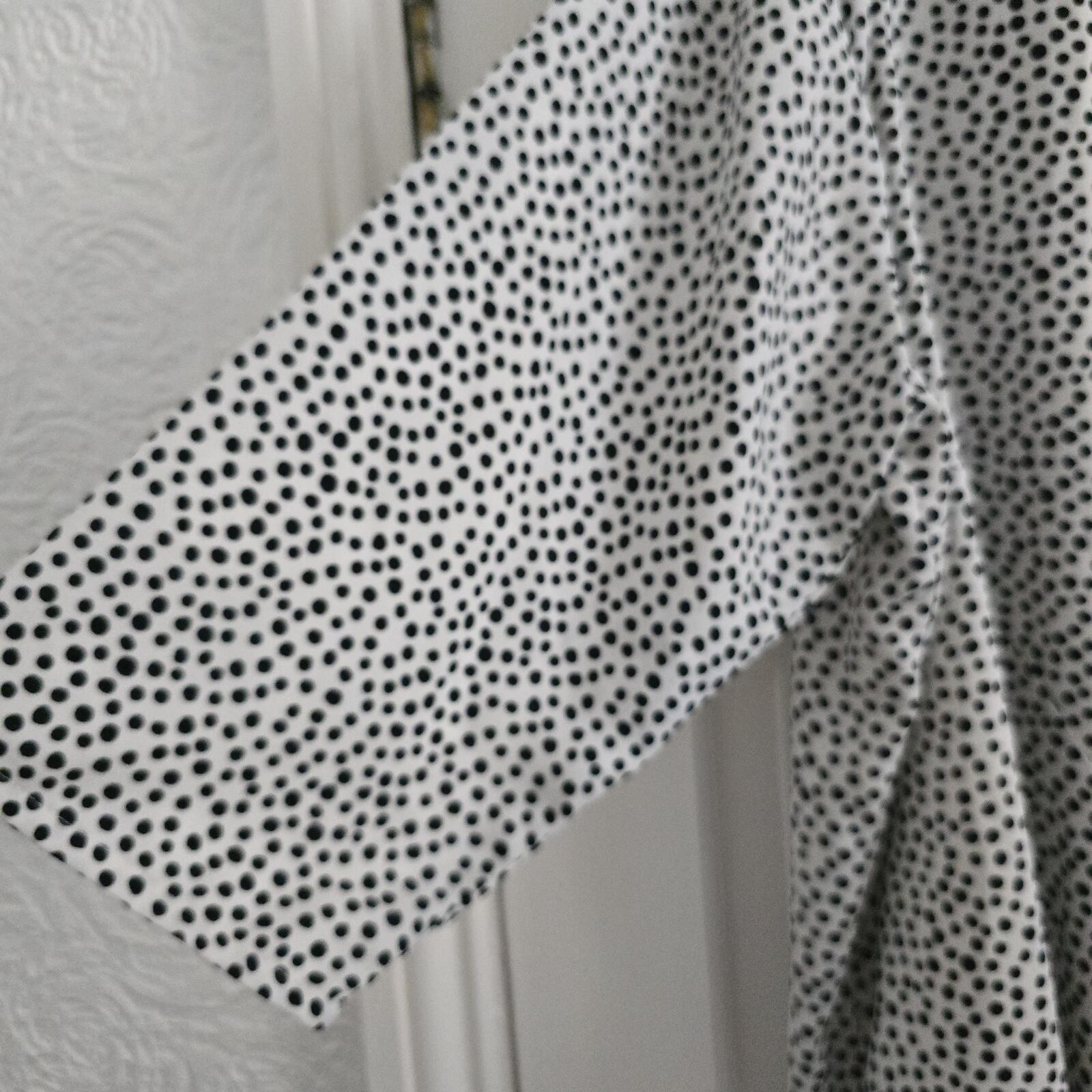 Bonmarché Women's Polka Dot Tie Front Top Blouse Size 22, plus size