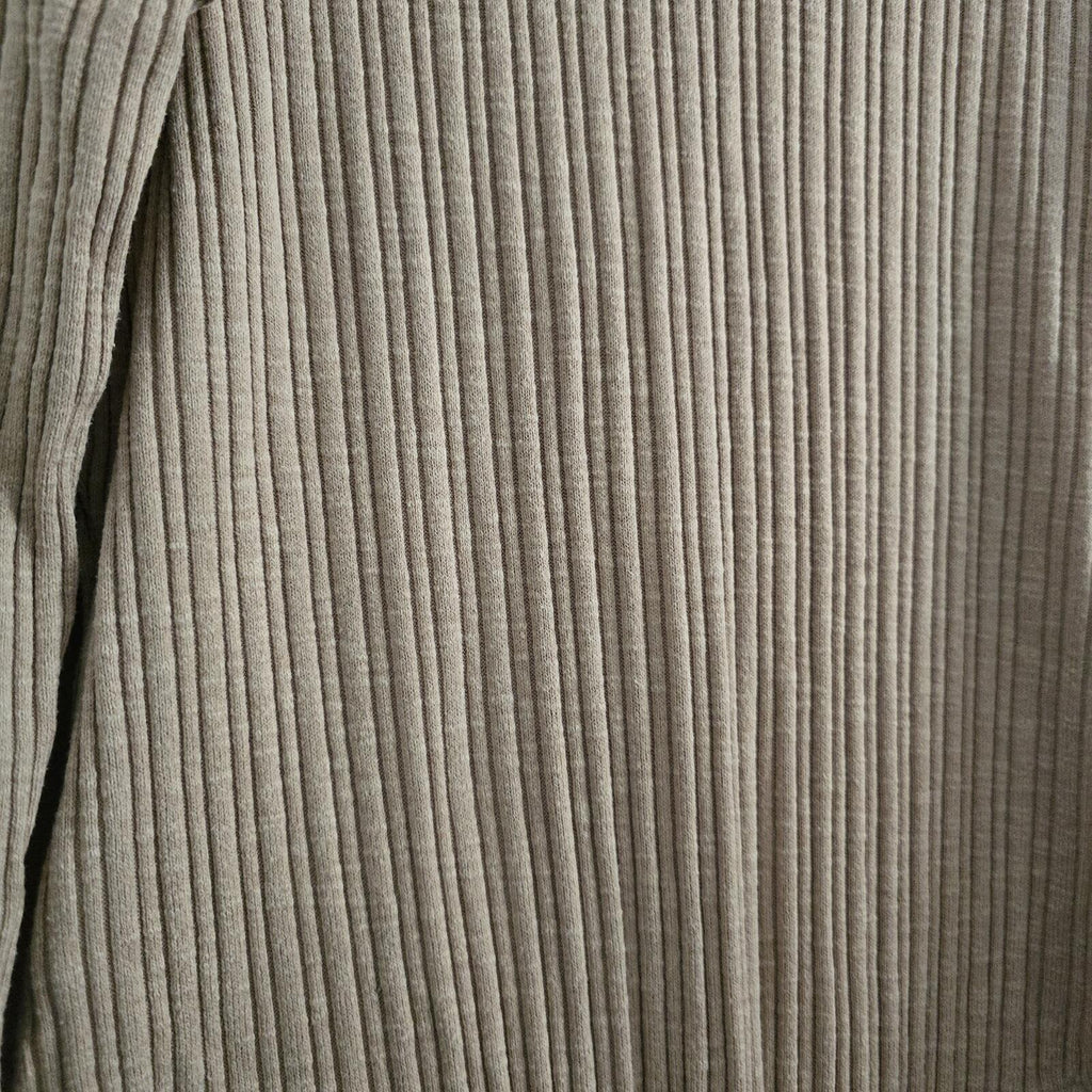 F&F Ribbed Beige Long Sleeve Bodysuit, size 20, plus size, layering