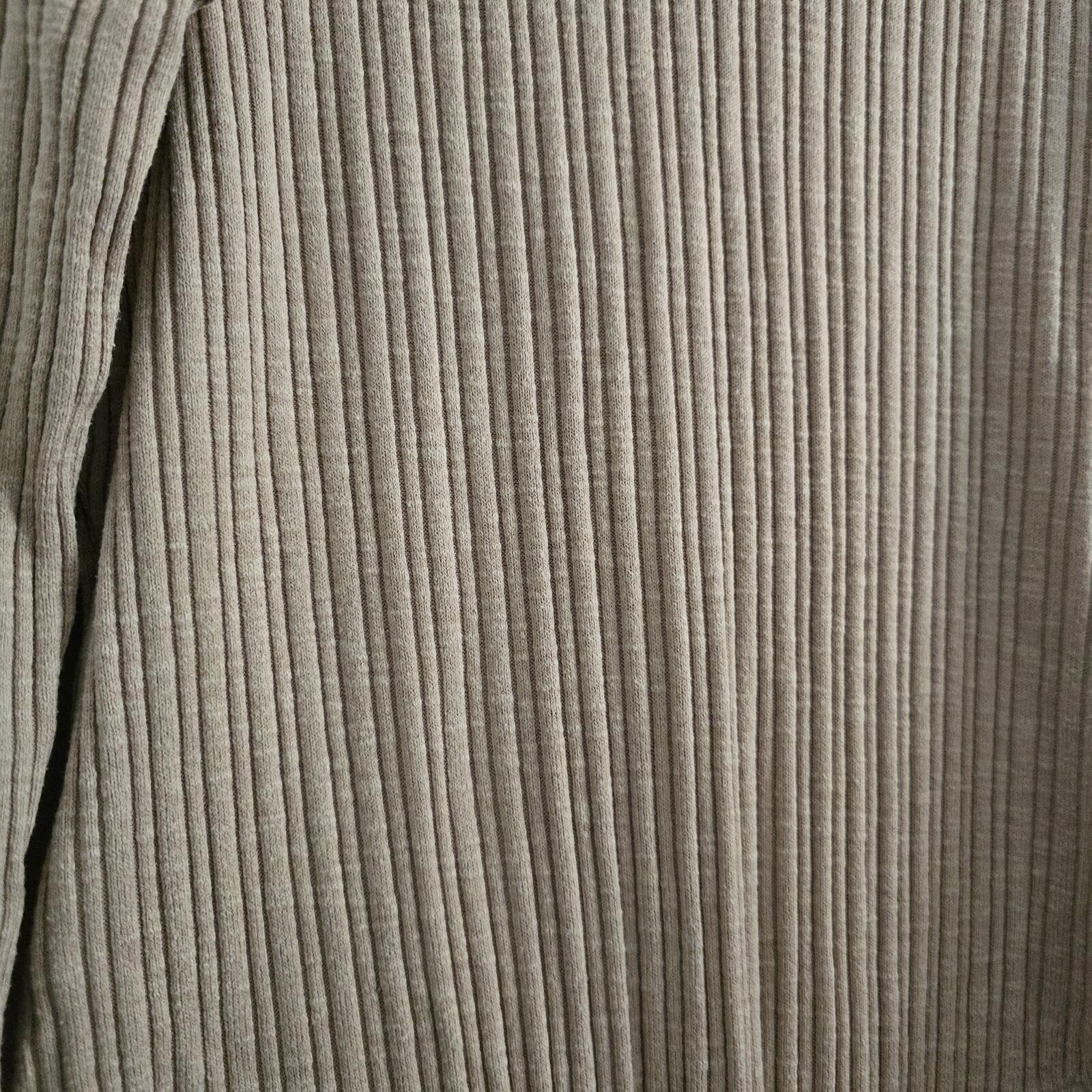 F&F Ribbed Beige Long Sleeve Bodysuit, size 20, plus size, layering