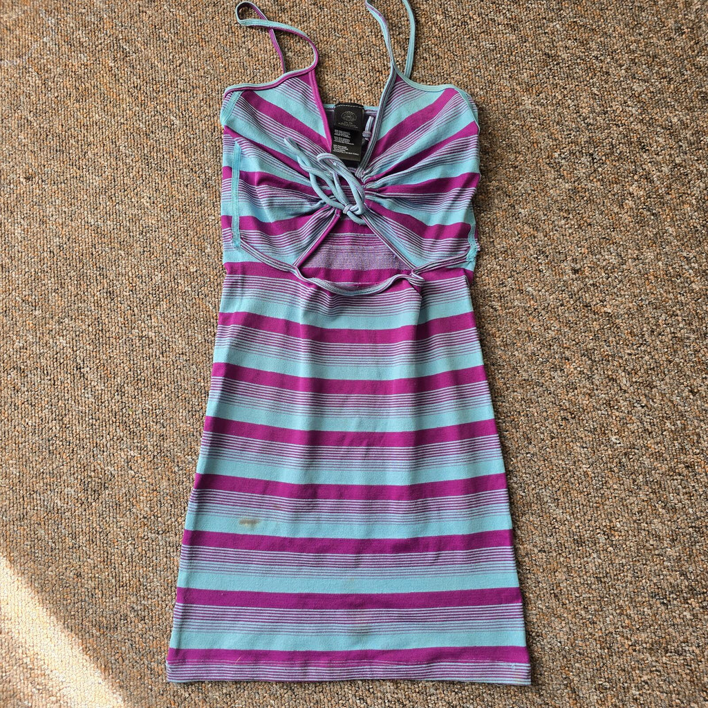 Urban Outfitters Striped Spaghetti Strap Dress XS, keyhole, ibiza, festival