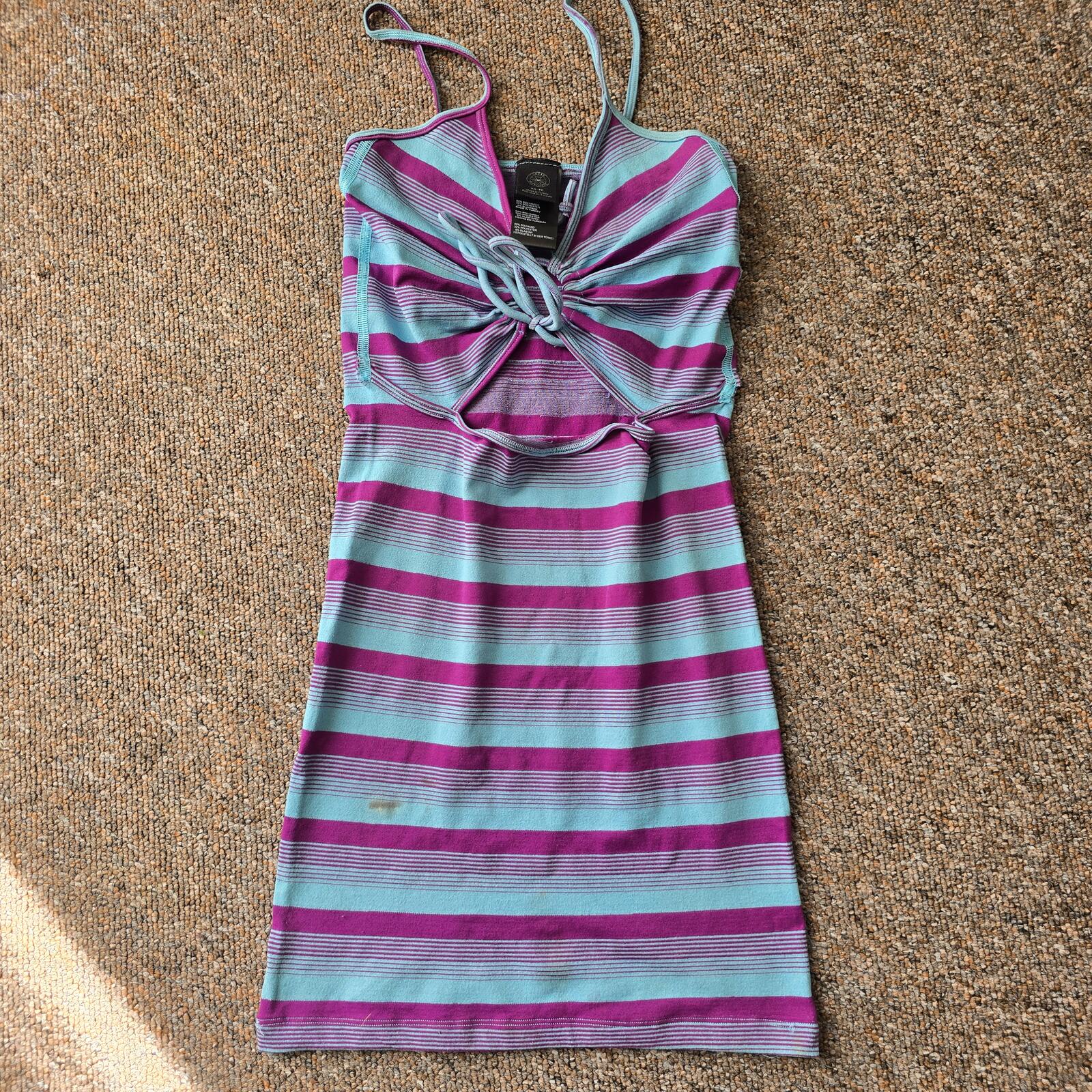 Urban Outfitters Striped Spaghetti Strap Dress XS, keyhole, ibiza, festival