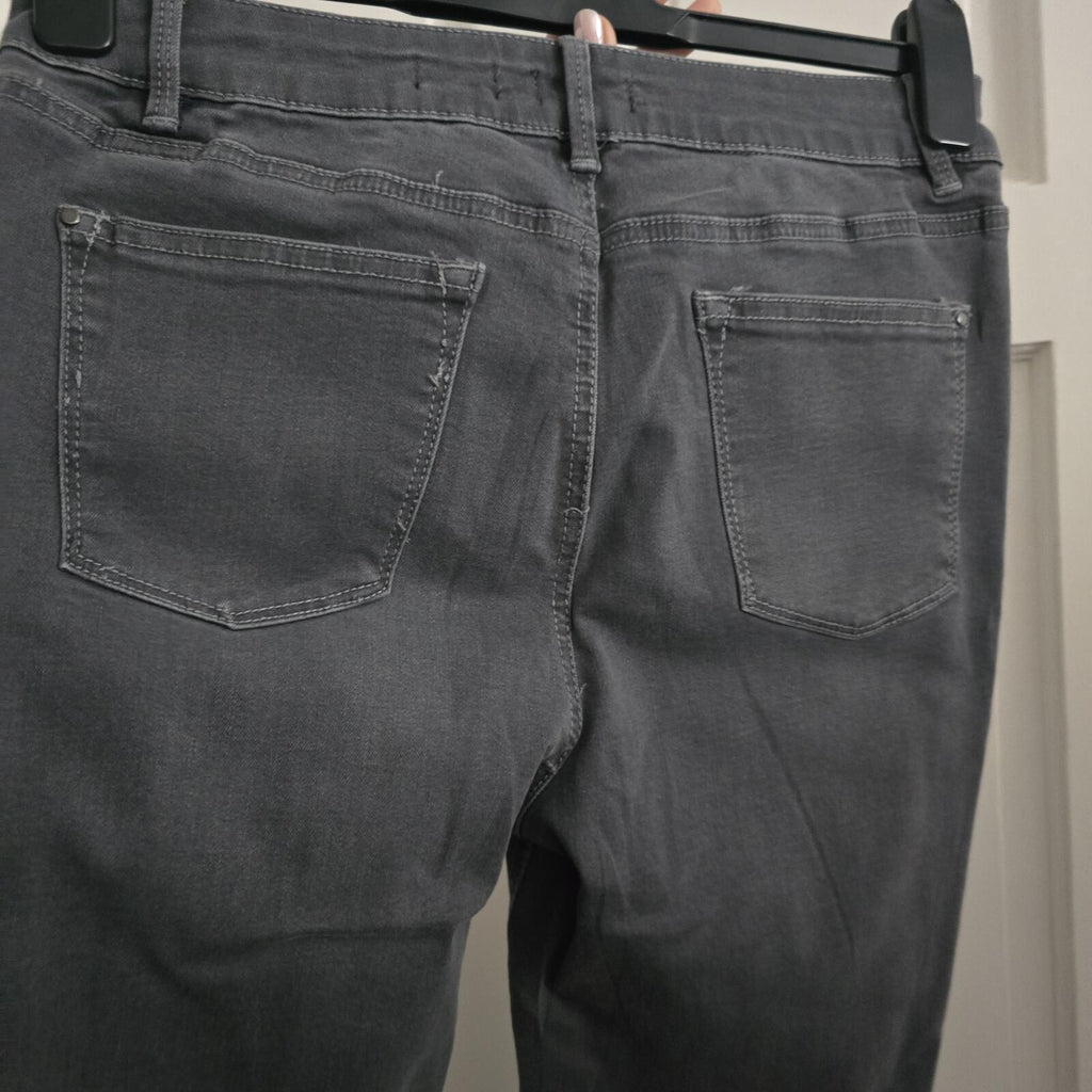 Tu Denim Skinny stretch Jeans with Stud Detail in Grey - Size 10
