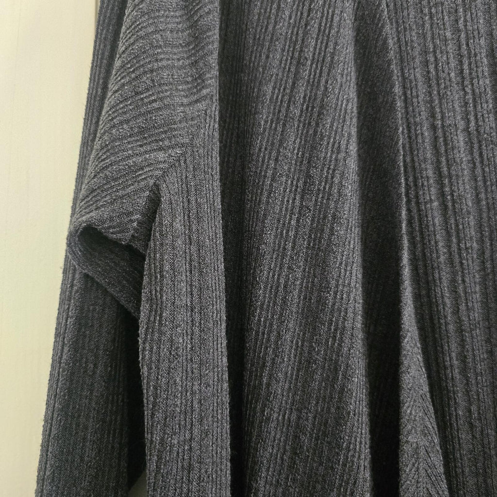 Yours Black Ribbed Open Front Longline Cardigan UK 22-24, plus size, layering