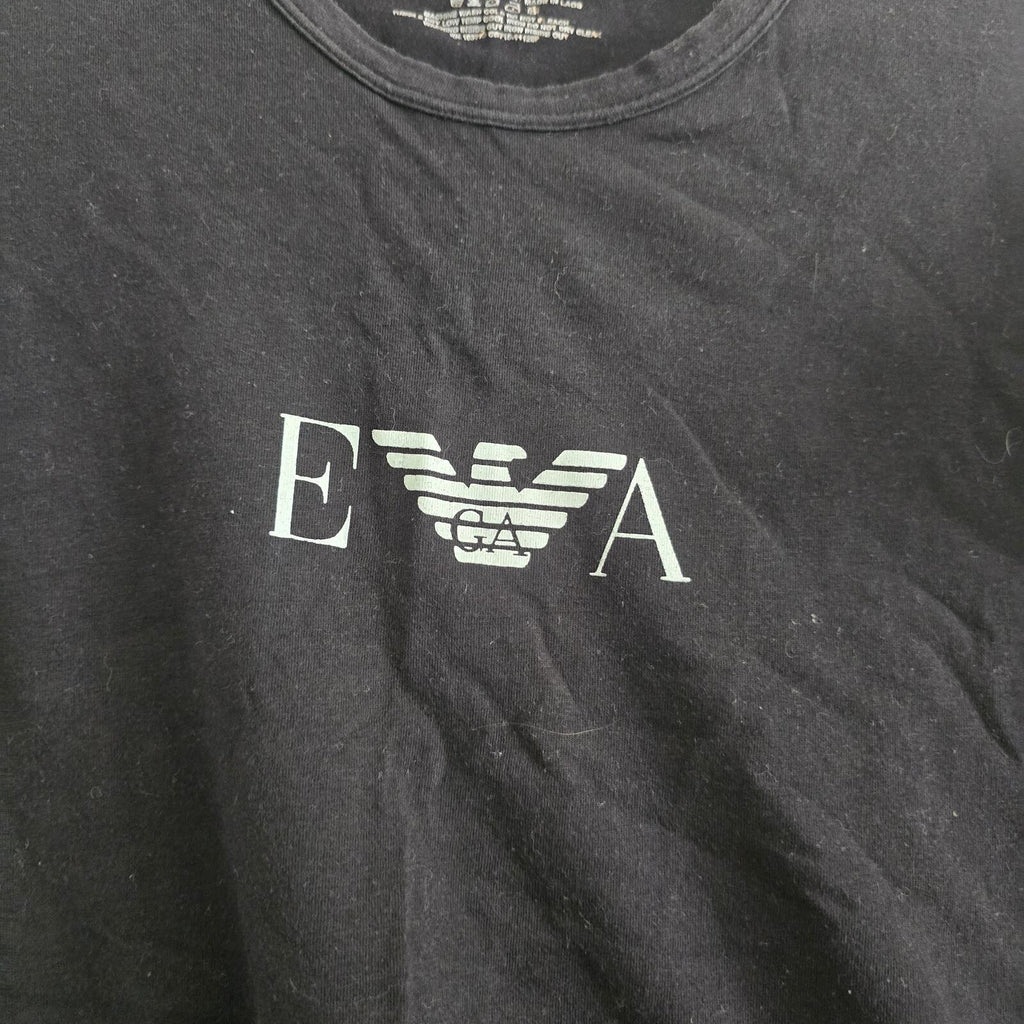 Emporio Armani Underwear Black Logo T-Shirt Size S, Mens Slim Fit