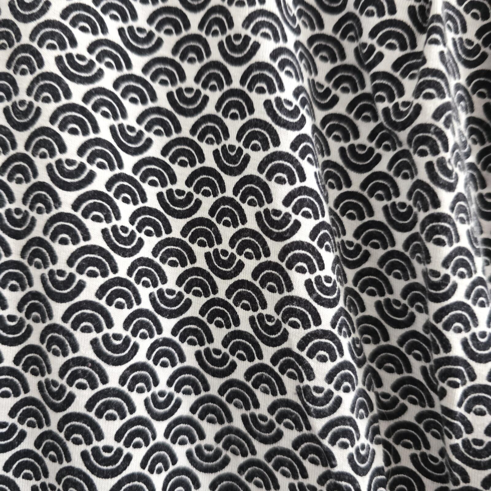 M&S Woman Black and White Patterned Sleeveless Top Vest Cami UK 12