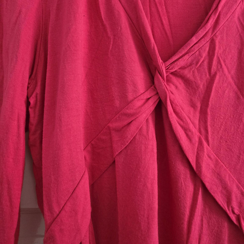 Wallis Petite Hot Pink Wrap Front Top Size 18,