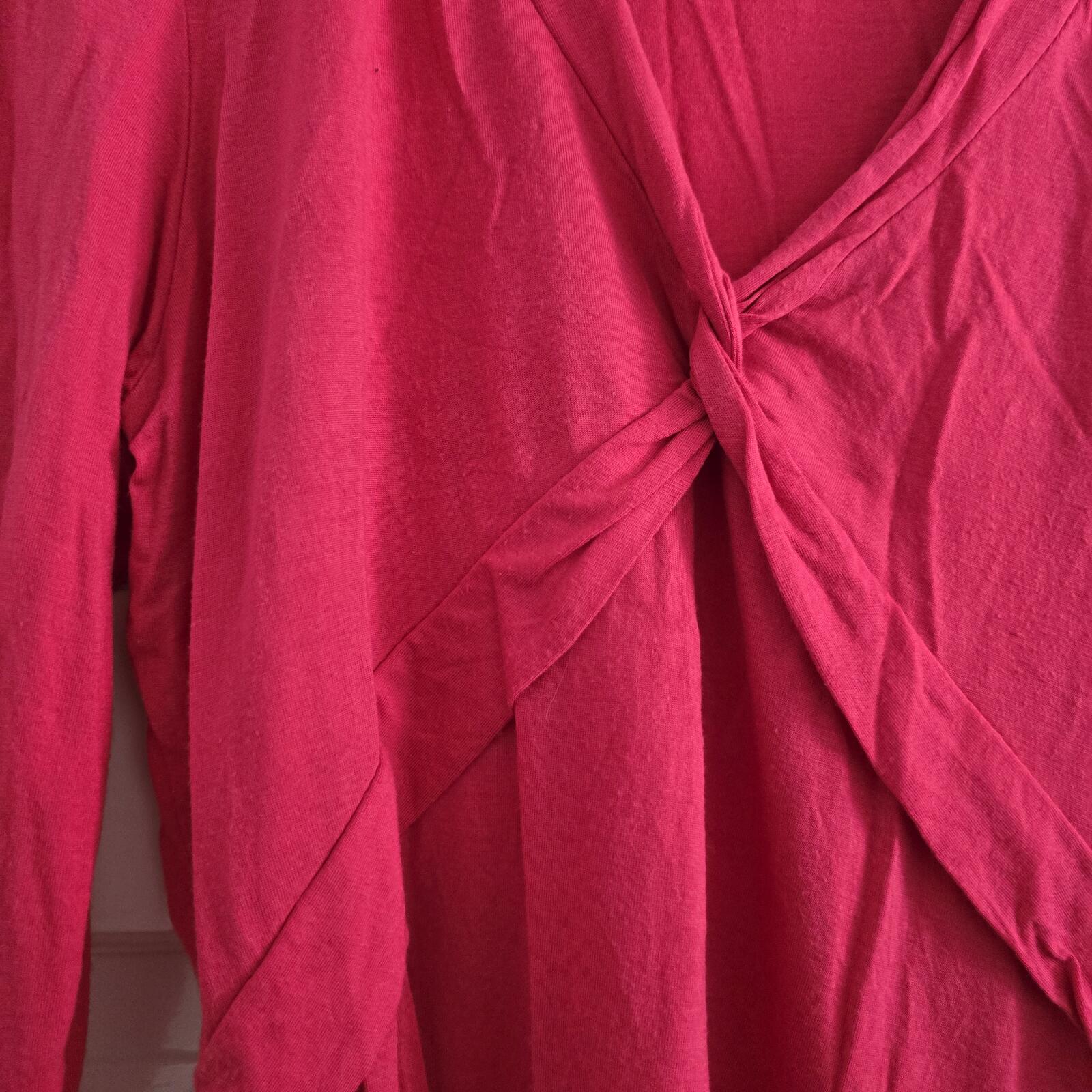 Wallis Petite Hot Pink Wrap Front Top Size 18,