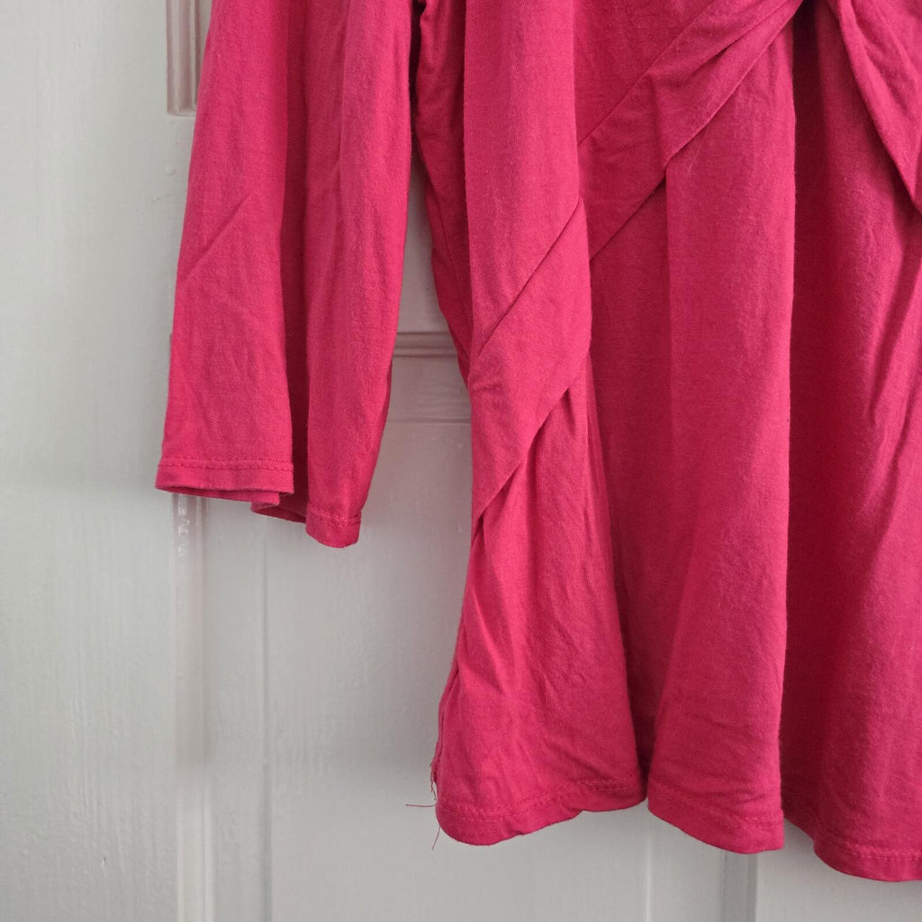 Wallis Petite Hot Pink Wrap Front Top Size 18,