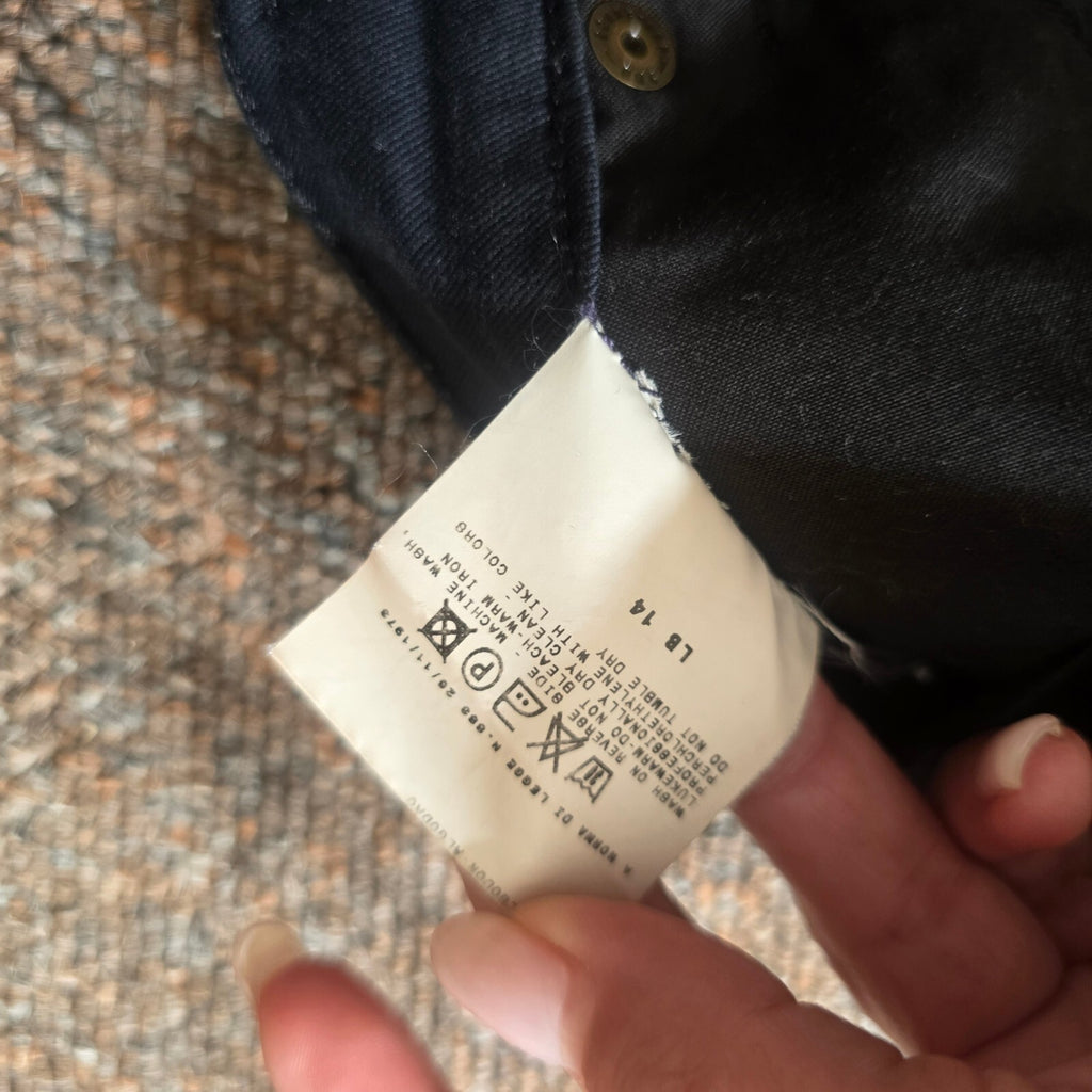 Dolce&Gabbana Washed Black Denim Style Pencil Skirt Size 12/30" vintage designer