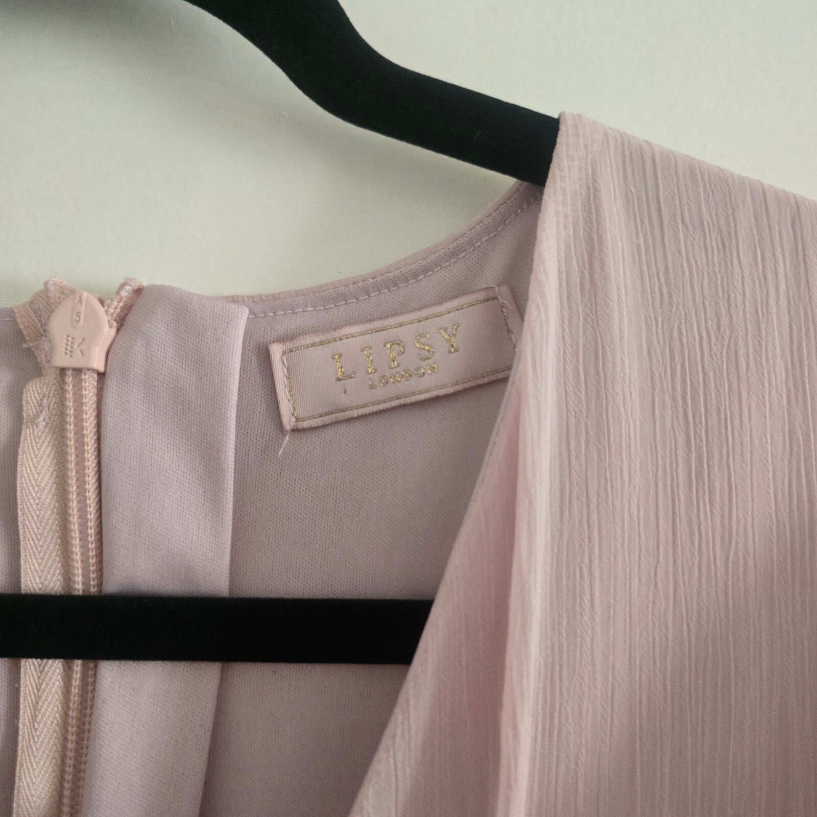 Lipsy London Pink Midi Dress with Knot Detail and Flutter Sleeves Size 12 Years