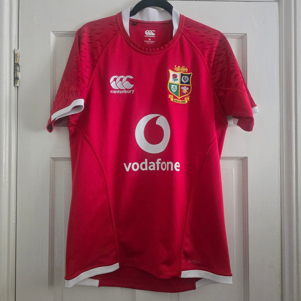 Canterbury British & Irish Lions Rugby Jersey M Itoje #4 Red Vodafone Logo