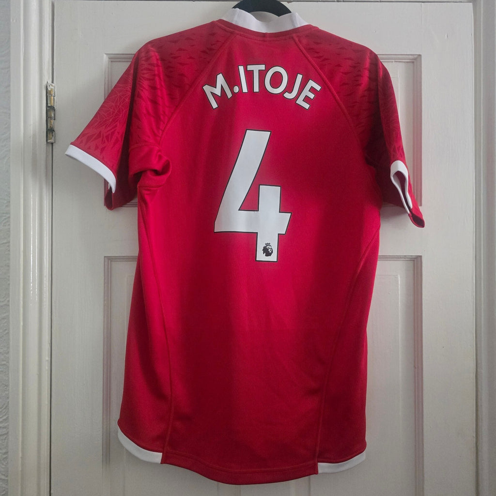 Canterbury British & Irish Lions Rugby Jersey M Itoje #4 Red Vodafone Logo
