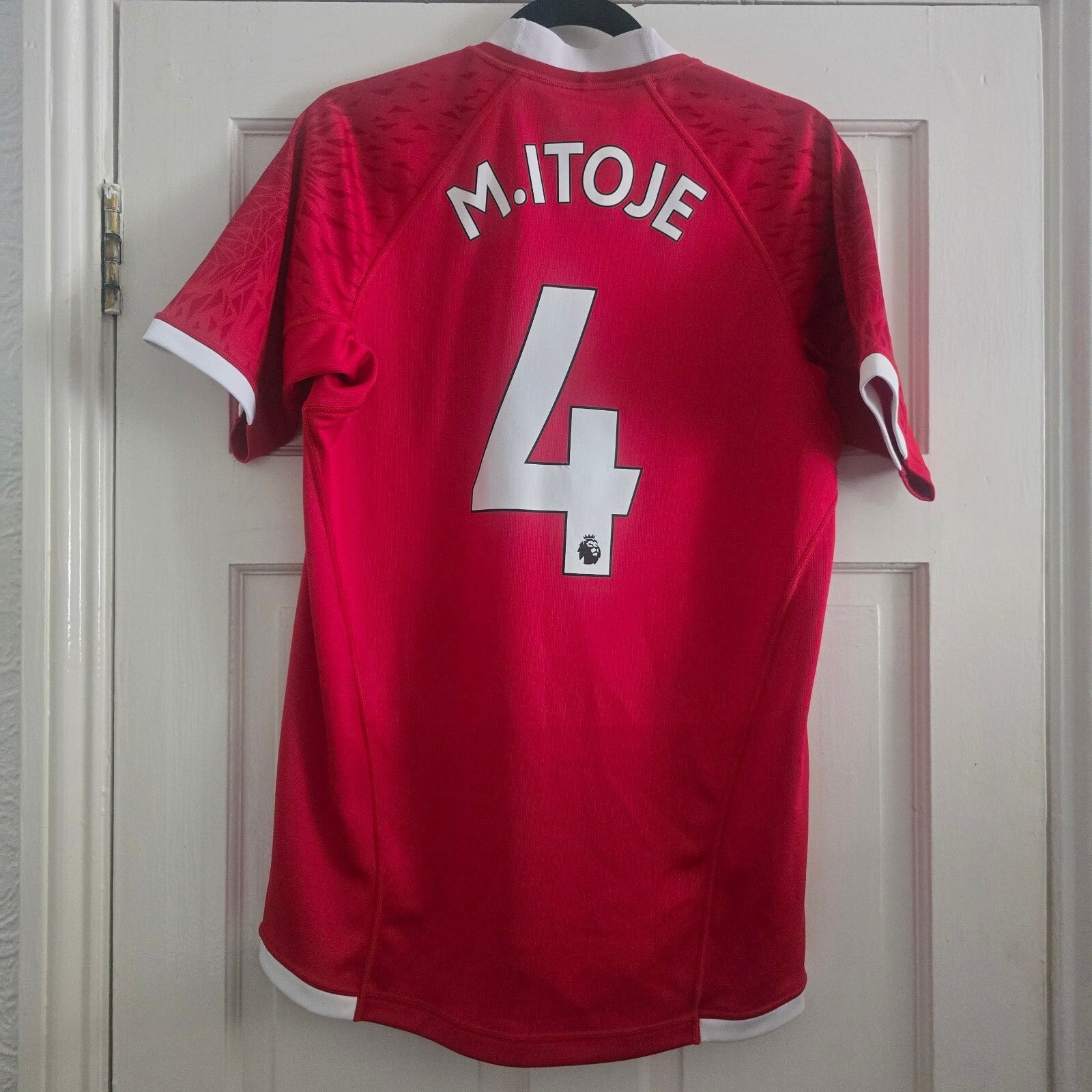 Canterbury British & Irish Lions Rugby Jersey M Itoje #4 Red Vodafone Logo