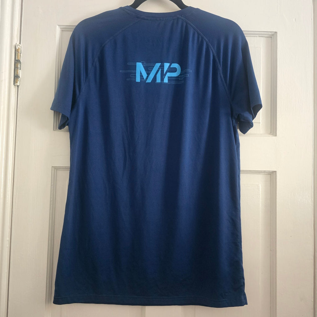 MP Men's Navy Blue Performance T-Shirt, gym, activewear, workout