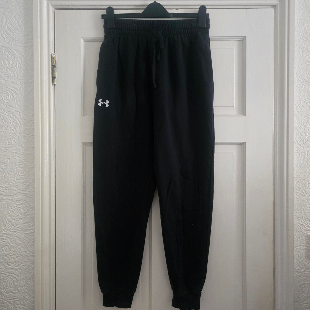 Under Armour Black Jogger Sweatpants Medium, drawstring waist
