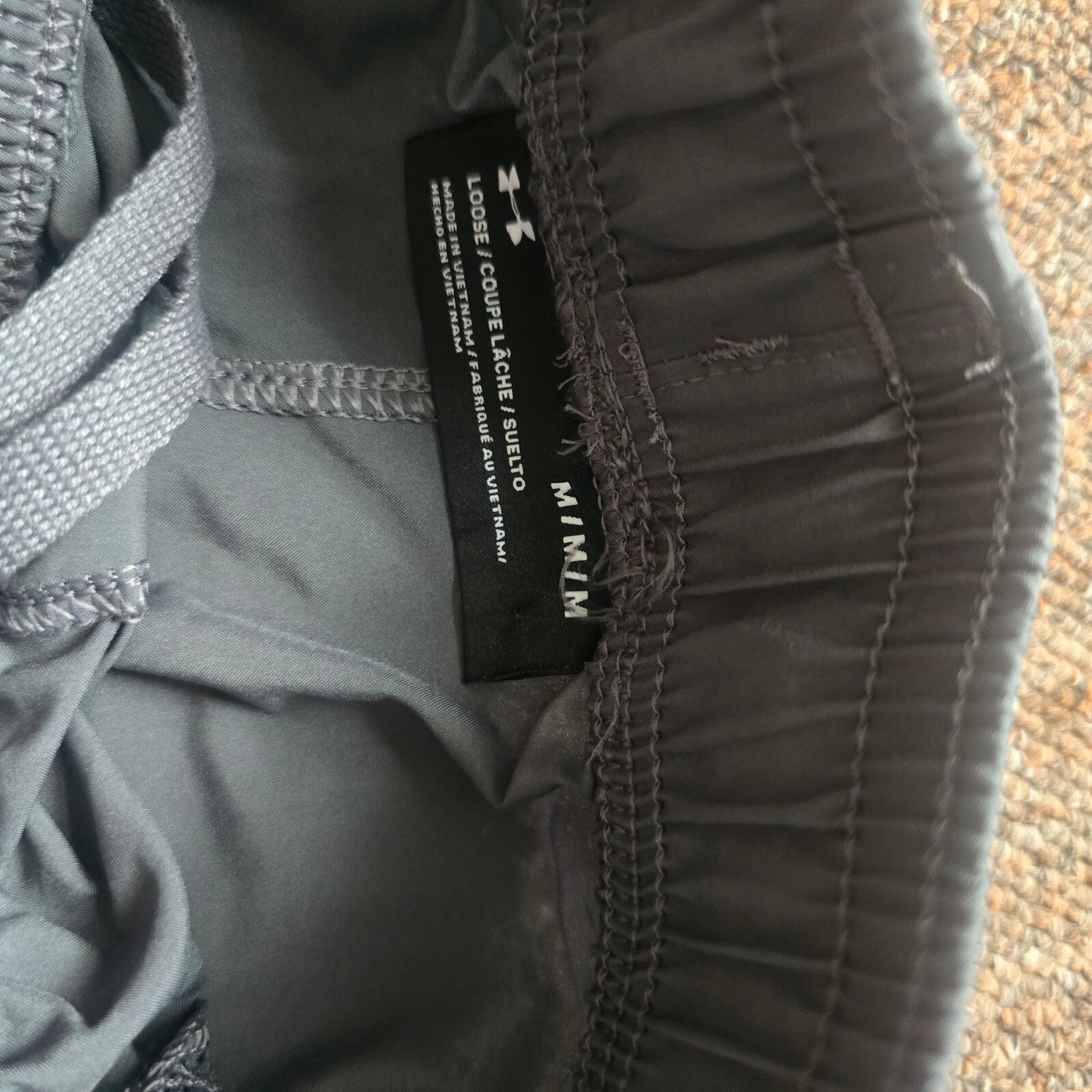 Under Armour Men's Loose Fit Athletic Shorts Medium Grey, activewear, gym