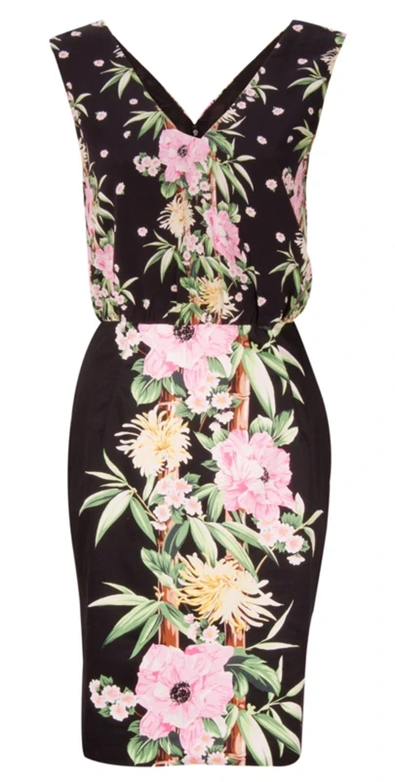 BNWT French Connection floral print pencil dress Size 12, wedding, holiday