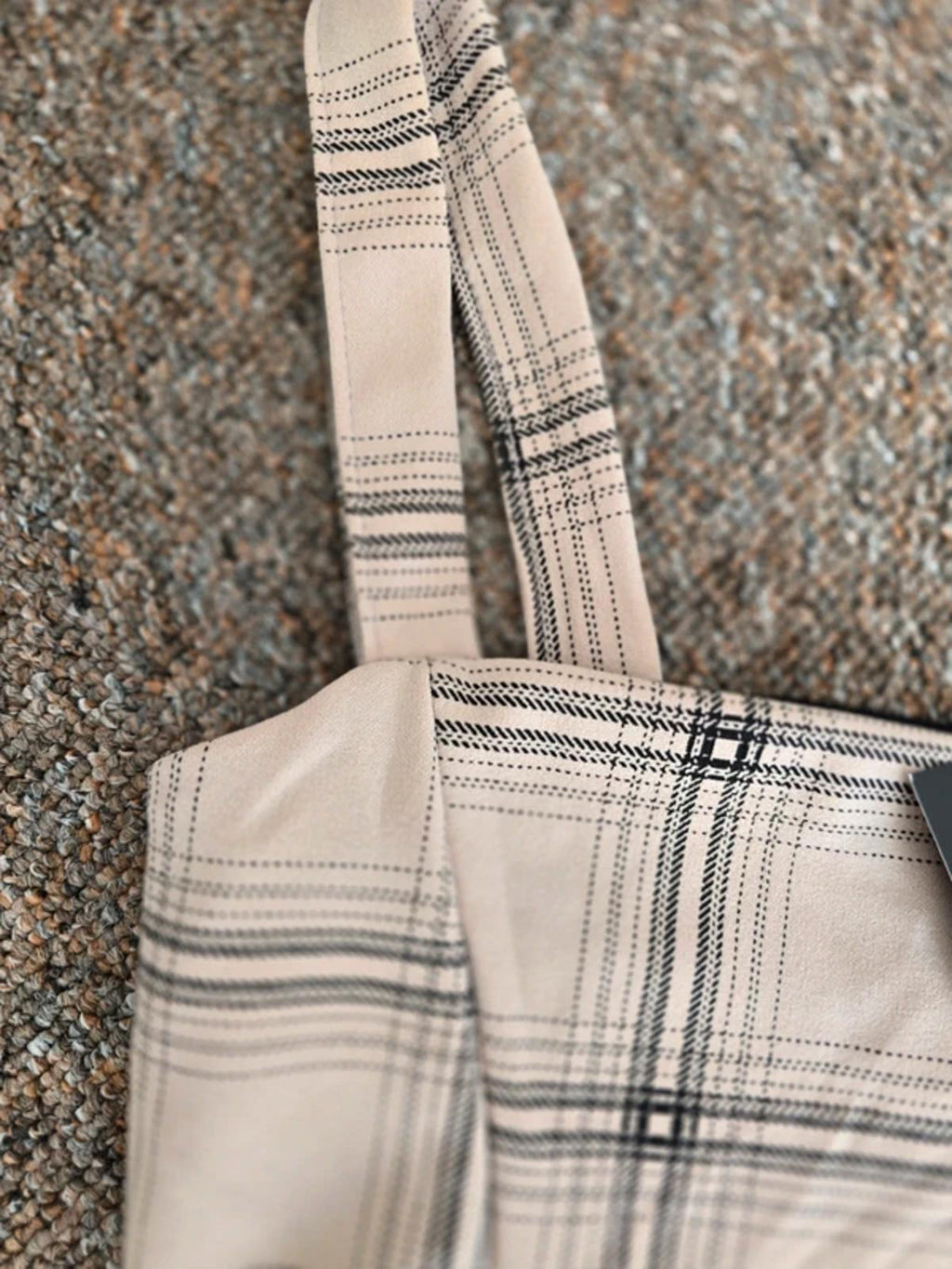 I Saw It First Beige Checked Pinafore Dress, size 10, BNWT, workwear, summer