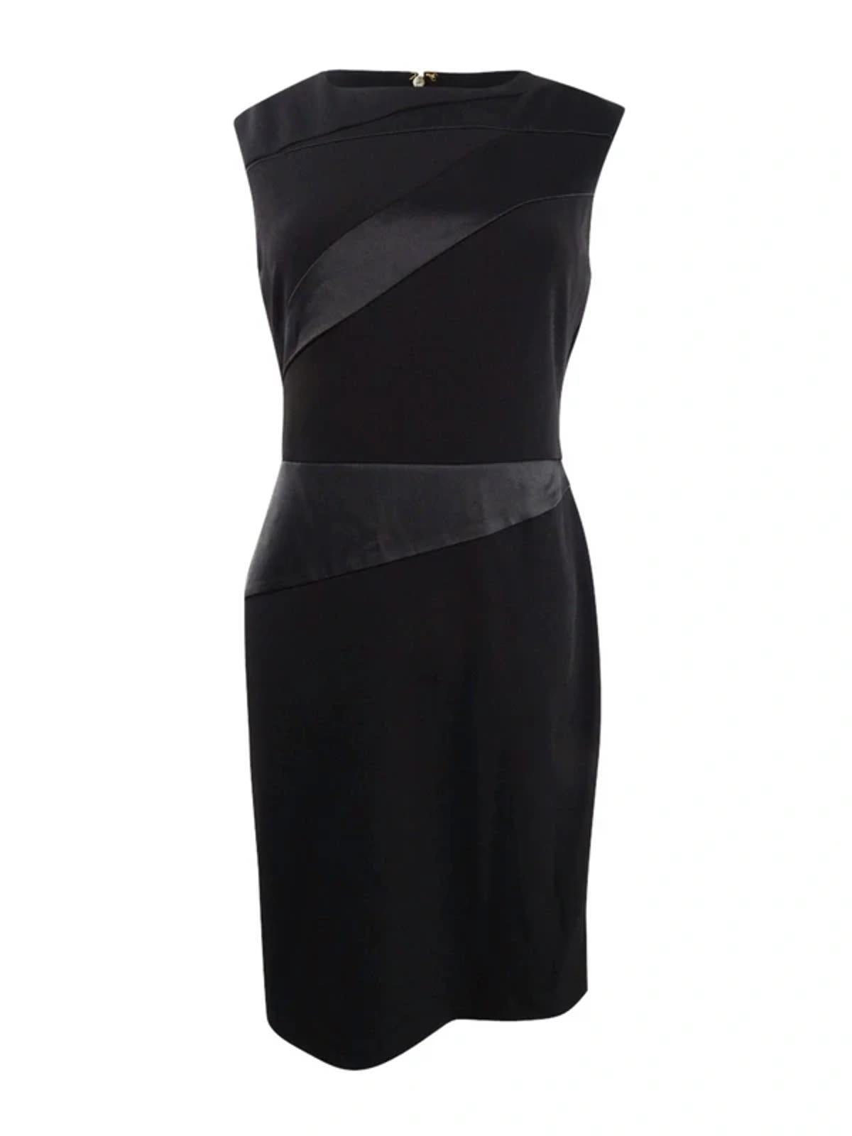 DKNY Black Sleeveless dress, size 12, designer dress, slimming dress, flattering