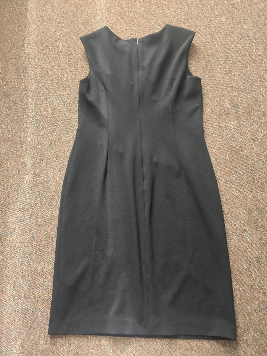 DKNY Black Sleeveless dress, size 12, designer dress, slimming dress, flattering