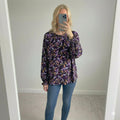 Floral Print Long Sleeve Blouse Size UK 18/20, BNWT, supersoft material