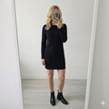 Albaray Black Short Jersey Dress, BNWT, Size 14,  rrp £69, Sustainable Tencel