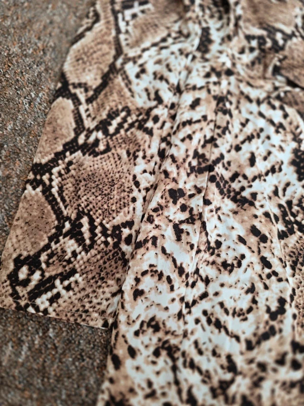 I Saw It First Long sleeve faux wrap animal print mini dress, size 10
